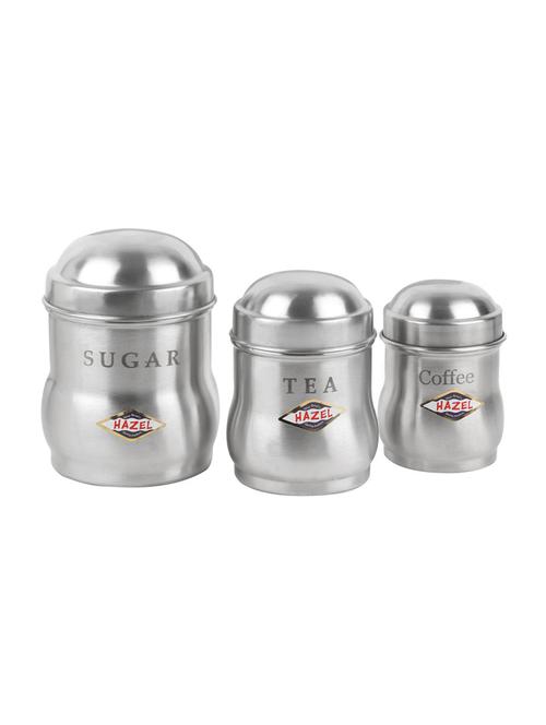 hazel 3 pc tea coffee sugar containers - 15536199 - Very Small Image - 1