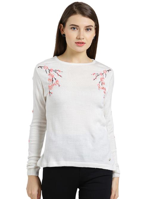 embroidered detail long sleeved pullover - 15537112 - Very Small Image - 1