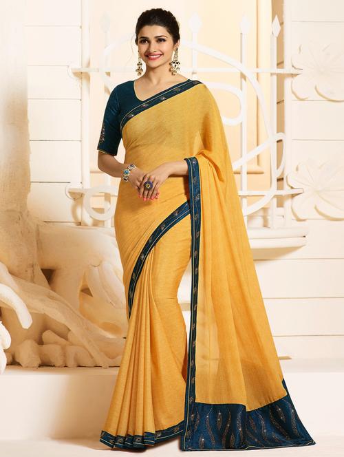 embellished lace printed saree - 15537245 - Very Small Image - 1