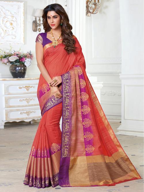zari bordered saree - 15537259 - Very Small Image - 1