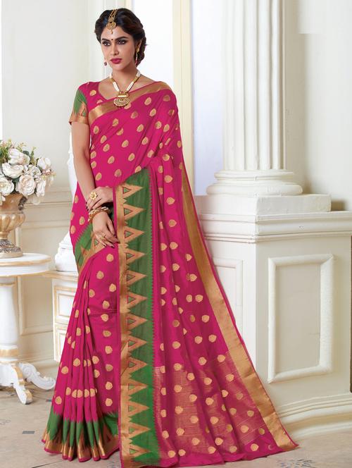 zari motifs woven saree - 15537275 - Very Small Image - 1