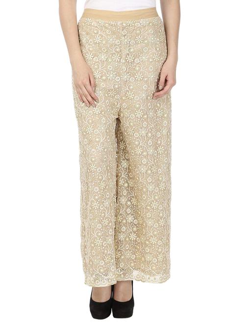embroidered net palazzo - 15537335 - Very Small Image - 1