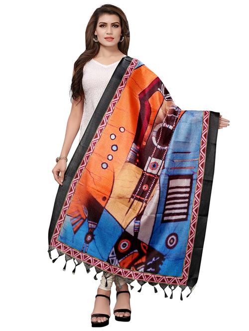 printed dupatta with tassels - 15537951 - Very Small Image - 1