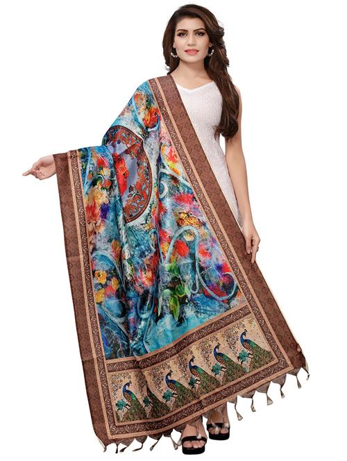 printed dupatta with tassels - 15537952 - Very Small Image - 1