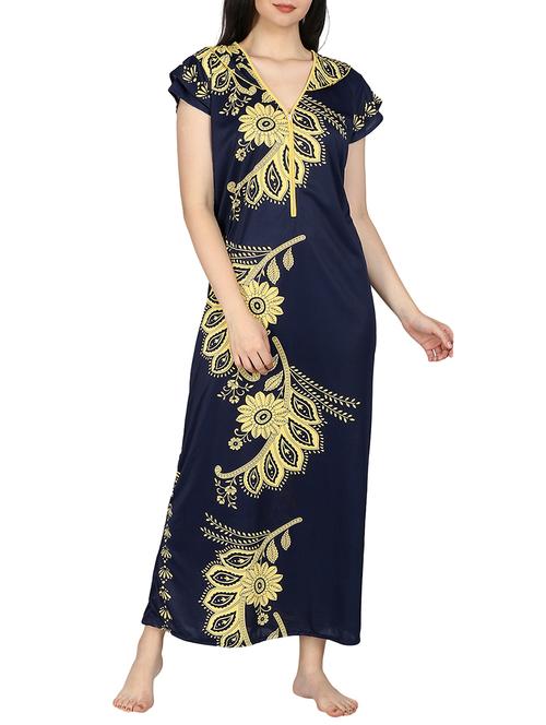 layered sleeve nightwear gown - 15538252 - Very Small Image - 1