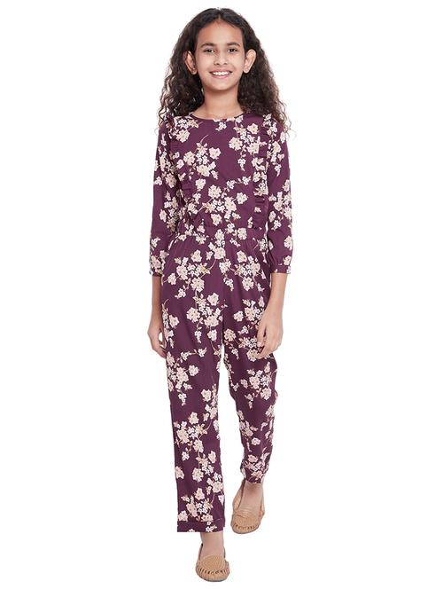 purple polyester jumpsuit - 15539759 - Very Small Image - 1