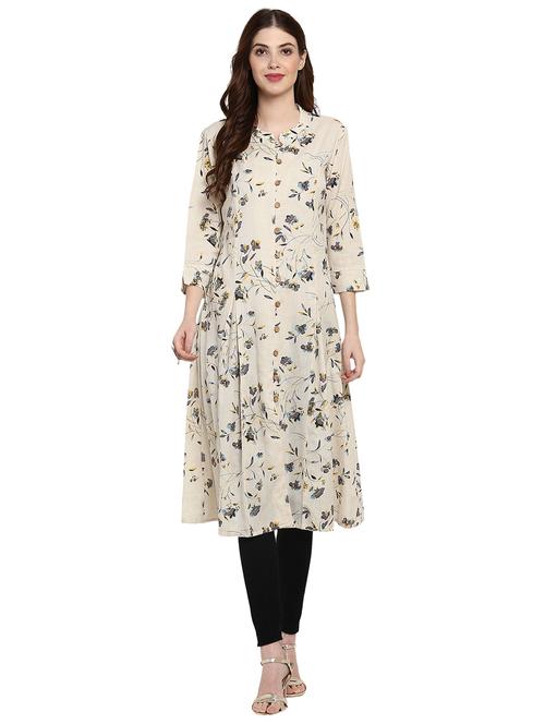 printed a-line kurta - 15539799 - Very Small Image - 1