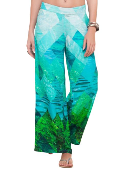 geometric print palazzo - 15540115 - Very Small Image - 1