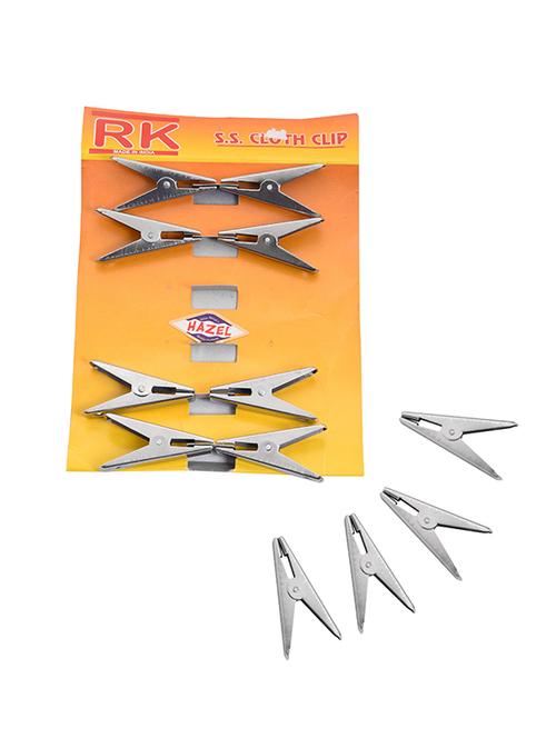 hazel stainless steel cloth clip 12 pc, silver - 15540629 - Very Small Image - 1
