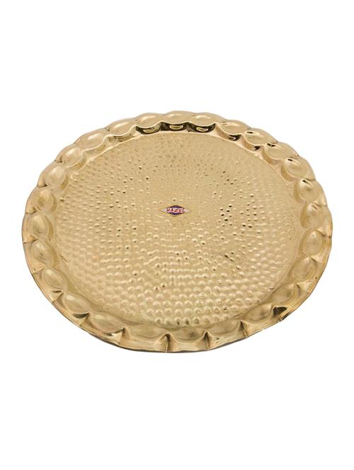 hazel pan thali s12,brass,golden - 15540634 - Very Small Image - 1