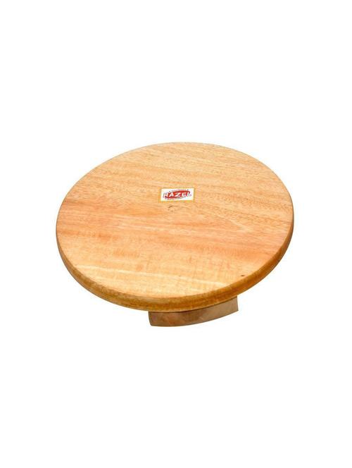 hazel wooden plopat sagwan chakla , 23 cm, brown , 1 pc - 15540778 - Very Small Image - 1