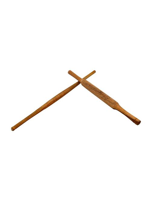 hazel wooden roti roller belan combo large -gujarati , brown , 2 pc set - 15540793 - Very Small Image - 1