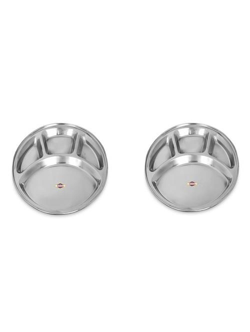 steel 4 compartment dinner plate, large, 2pc - 15540868 - Very Small Image - 1