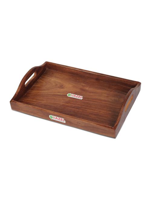 handicraft wooden serving tray - 15540928 - Very Small Image - 1