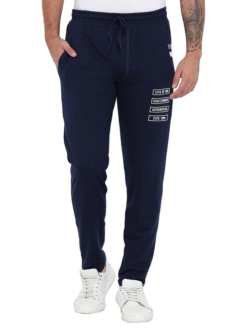 navy blue polyester track pant - 15540996 - Very Small Image - 1