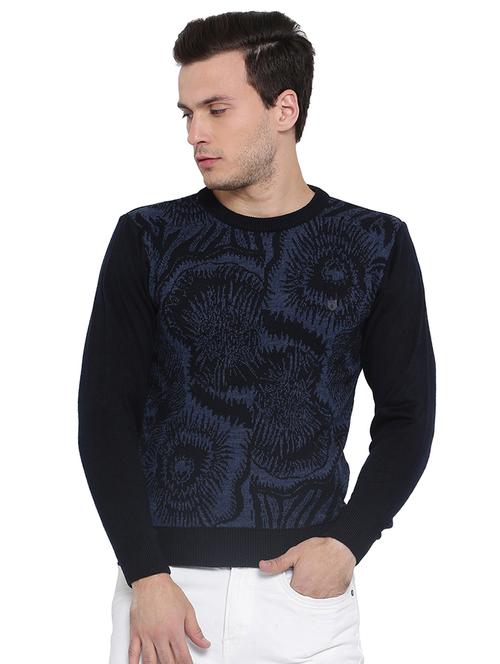 navy blue acrylic pullover - 15541053 - Very Small Image - 1