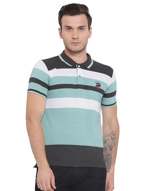 blue cotton blend polo t-shirt - 15541230 - Very Small Image - 1