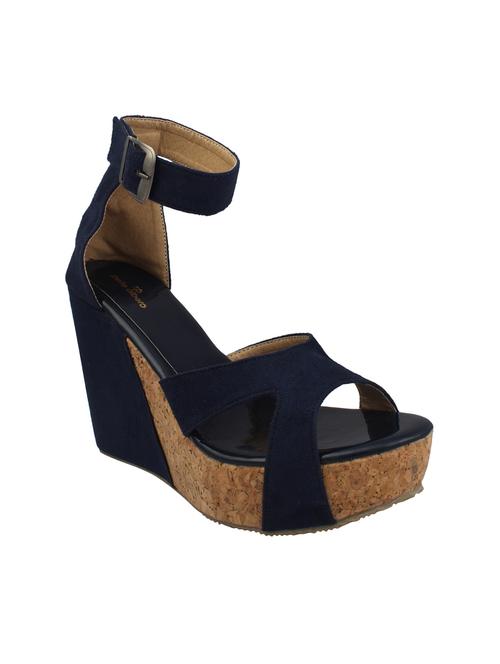 blue ankle strap wedges - 15541434 - Very Small Image - 1