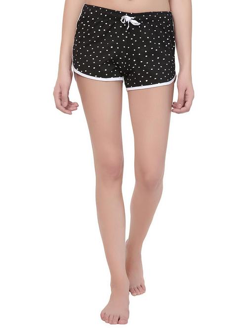 drawstring waist polka dotted shorts - 15543585 - Very Small Image - 1
