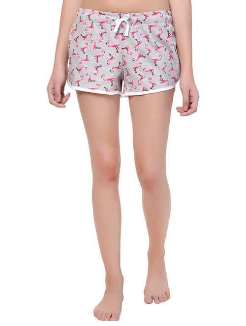 drawstring waist quirky print shorts - 15543605 - Very Small Image - 1