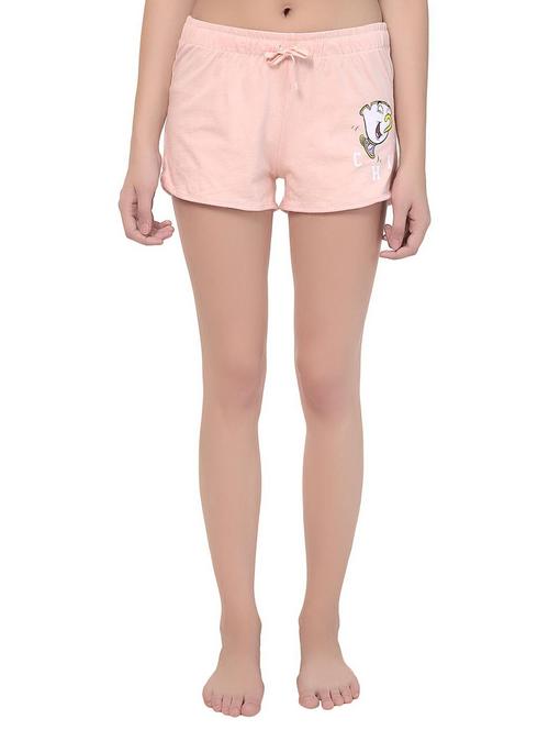 drawstring waist graphic print shorts - 15543606 - Very Small Image - 1