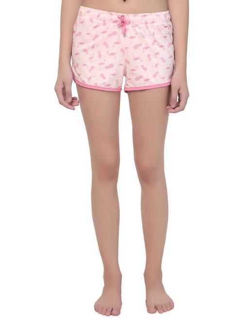 drawstring waist quirky print shorts - 15543614 - Very Small Image - 1