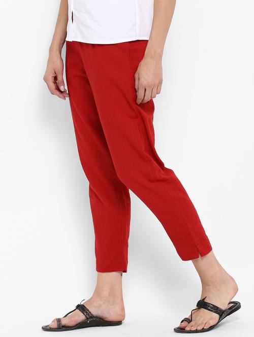 cropped flat front trousers - 15545288 - Very Small Image - 1