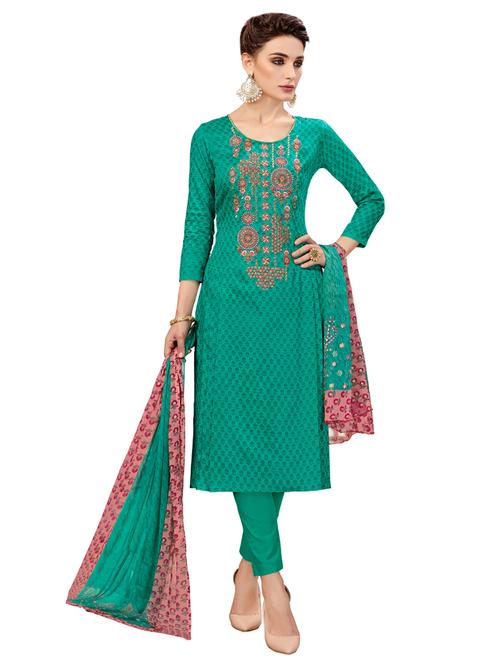 embroidered printed pant suit - 15547249 - Very Small Image - 1