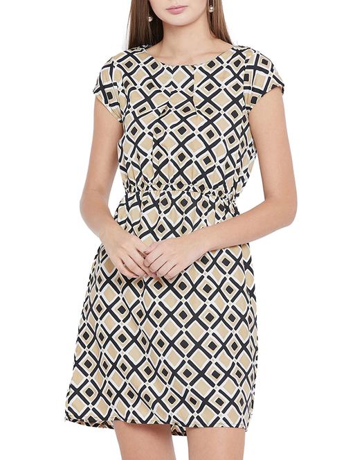 geometric blouson dress - 15547788 - Very Small Image - 1