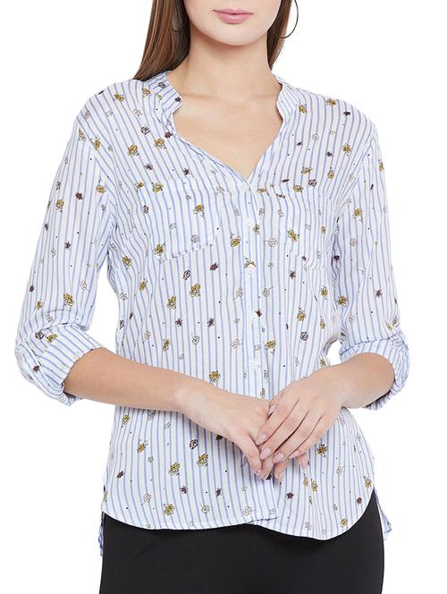 striped floral shirt - 15547793 - Very Small Image - 1