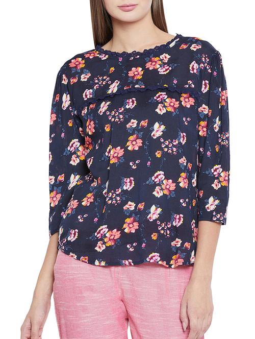 floral frill detailed top - 15547813 - Very Small Image - 1