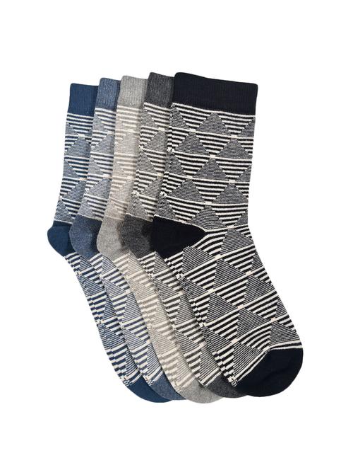 men pack of 2 graphic print above ankle length socks - 15557601 - Very Small Image - 1