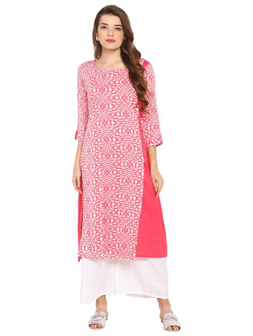 printed a-line kurta - 15557905 - Very Small Image - 1