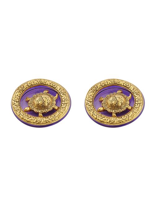 tortoise pair in metal and purple glass by handicrafts paradise - 15559007 - Very Small Image - 1