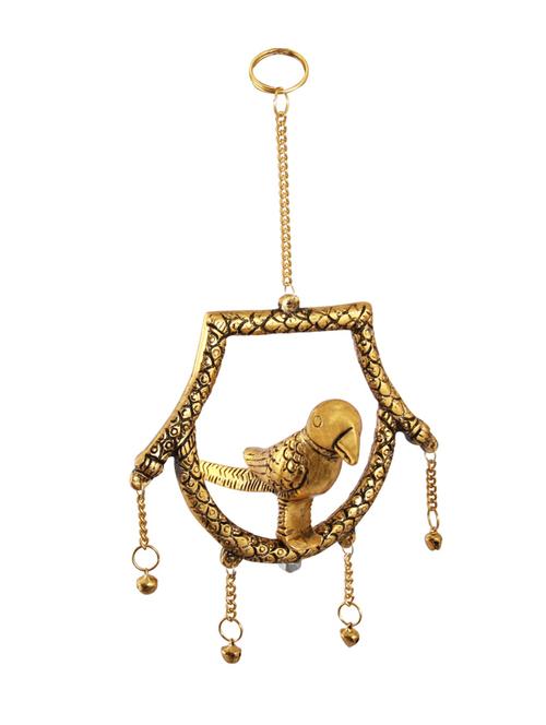hanging parrot in metal frame by handicrafts paradise - 15559060 - Very Small Image - 1