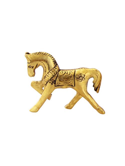 horse small gold plated in metal by handicrafts paradise - 15559512 - Very Small Image - 1