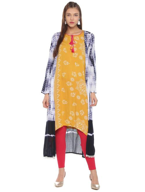 lace detailed tie and dye shrug - 15559557 - Very Small Image - 1