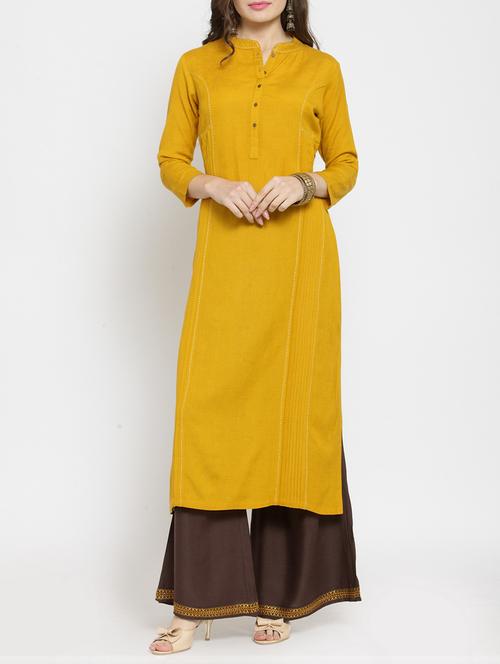 kaantha work kurta with palazzo set - 15559888 - Very Small Image - 1