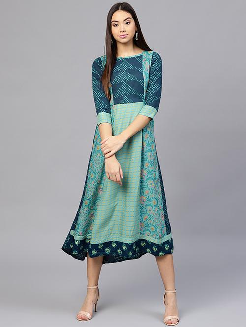 light blue a-line dress - 15560205 - Very Small Image - 1