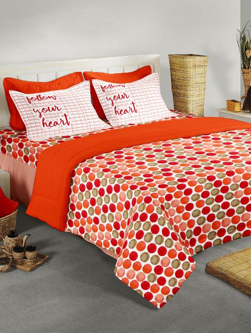 double bed cotton comforter with silken filling - 15560342 - Very Small Image - 1