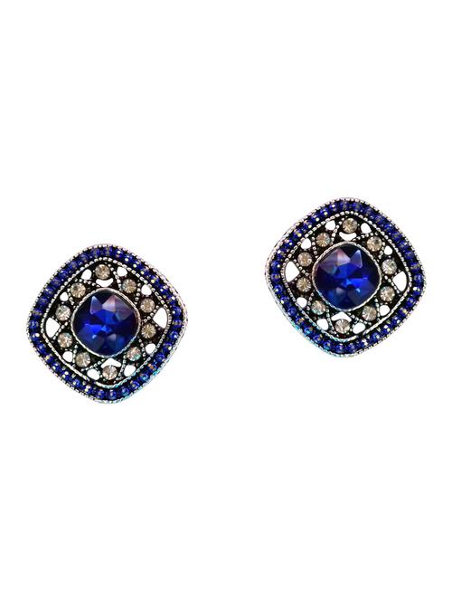 blue metal studs earring - 15560378 - Very Small Image - 1