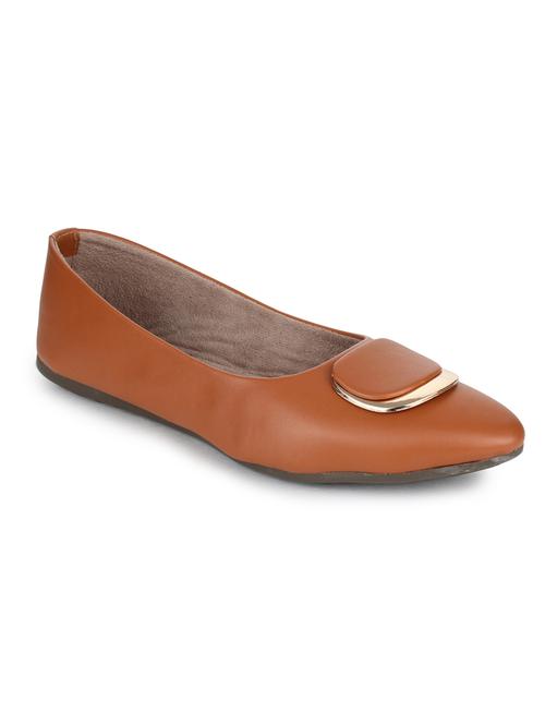tan slip on ballerinas - 15561378 - Very Small Image - 1