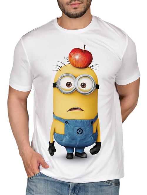 white cotton blend character print t-shirt - 15561703 - Very Small Image - 1