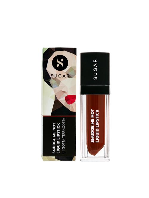 sugar smudge me not liquid lipstick - 41 gotta terracotta (burnt orange) - 15563449 - Very Small Image - 1
