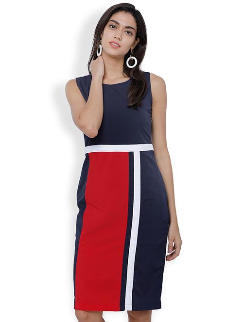 color block sheath dress - 15564349 - Very Small Image - 1
