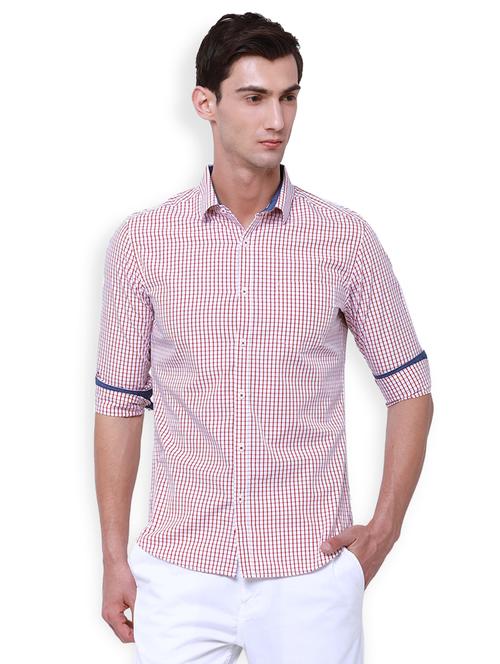 red cotton casual shirt - 15564853 - Very Small Image - 1