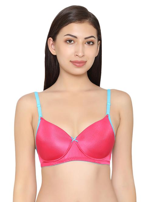 contrast straped t-shirt bra - 15564968 - Very Small Image - 1