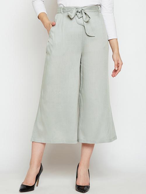 tie knot belted culottes - 15565011 - Very Small Image - 1