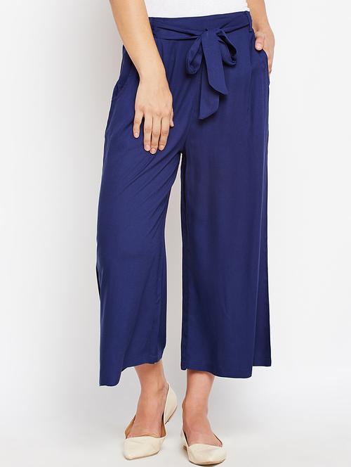 tie knot belted palazzo - 15565012 - Very Small Image - 1