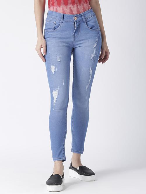 distressed skinny jeans - 15565916 - Very Small Image - 1